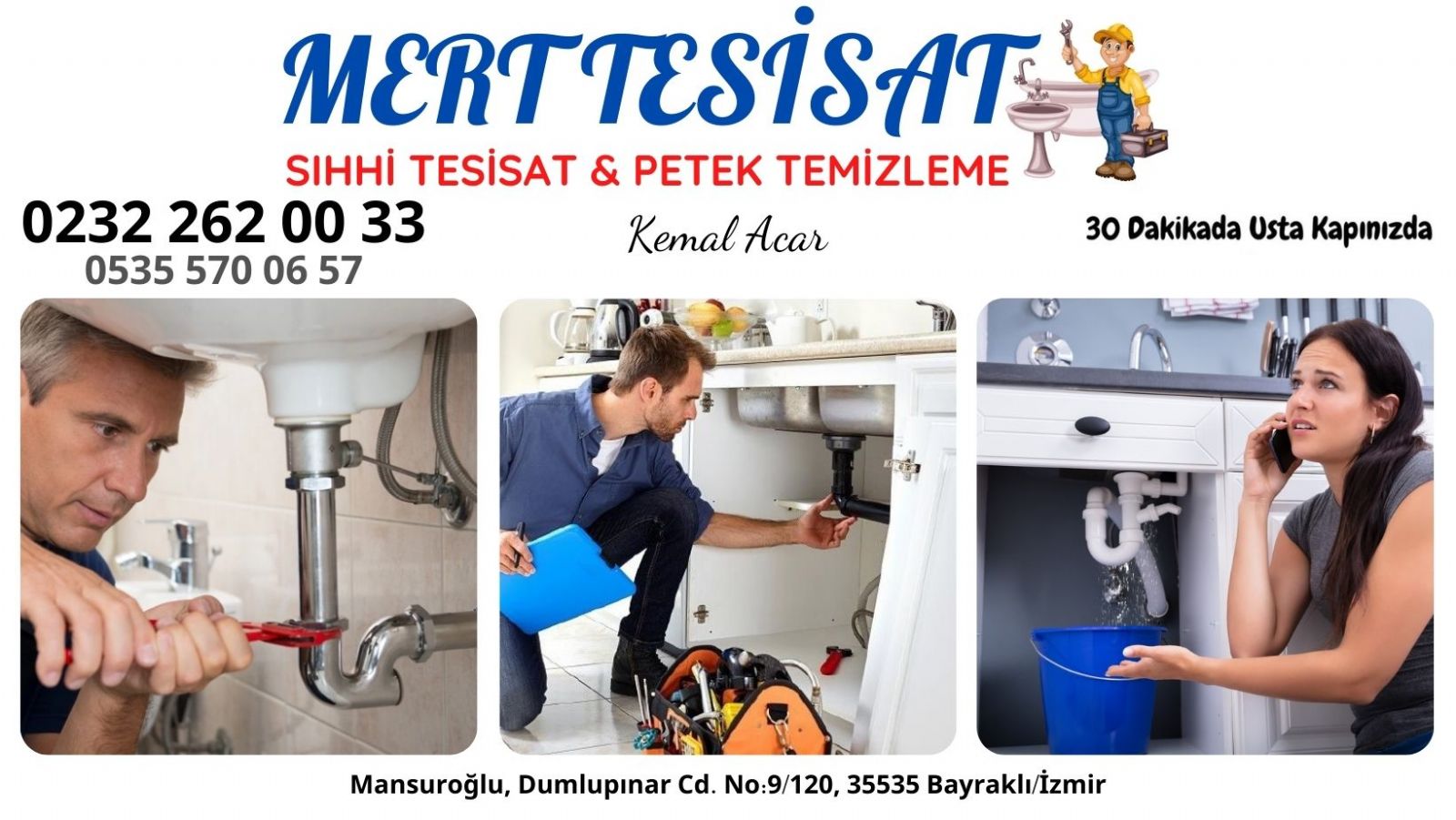 bayraklı tesisatçı